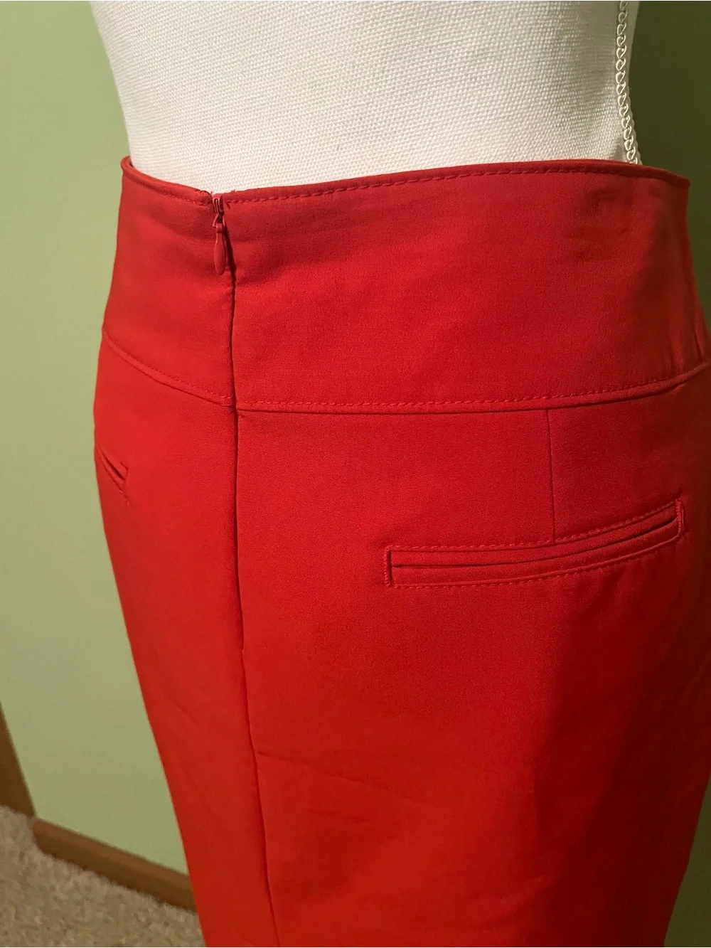 Orange Classic A-Line Skirt - Worthington - Size 12